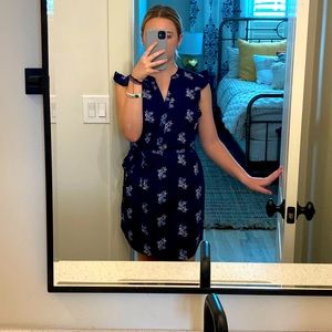navy floral sundress